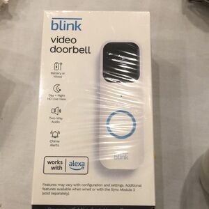 Blink Video Doorbell Camera—-Works with Alexa wired or Battery…Chime Alerts more